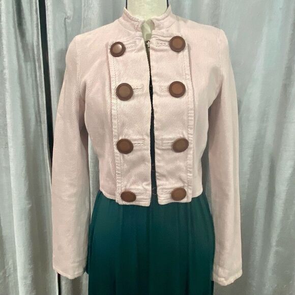 🌟 MARC by MARC Pink Corduroy Military Jacket - Picture 2 of 7